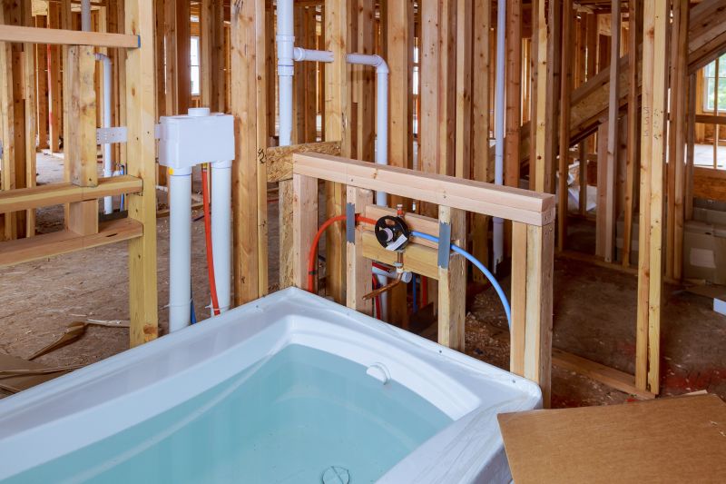 Installer Working on Bathtub